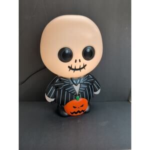 Nightmare Before Christmas Halloween 14" Light Up Blow Mold Jack Skellington